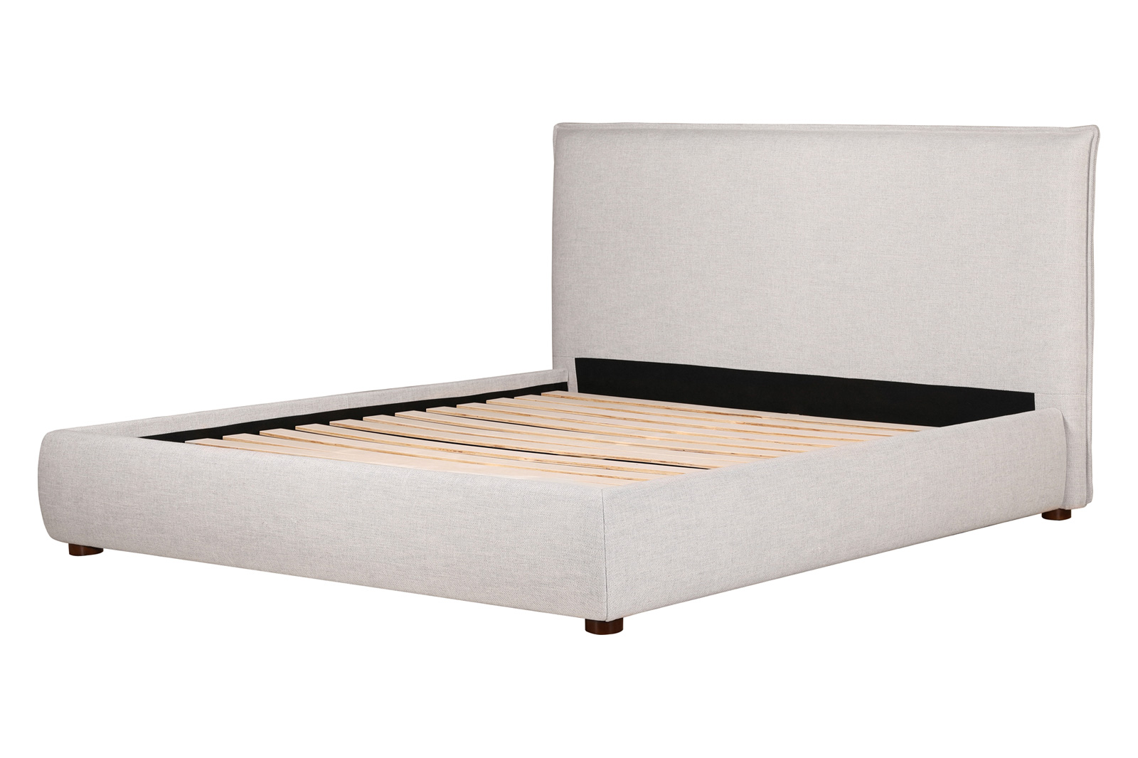 Moe's Luzon Bed - Light Gray, Queen