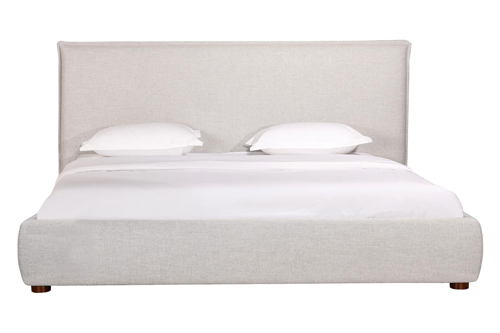 Moe's Luzon Bed - Light Gray, Queen