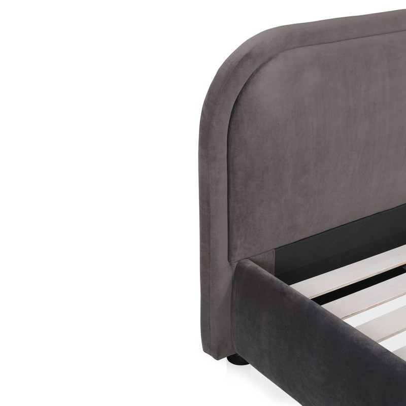 Moe's Colin Bed - Dark Gray, Queen