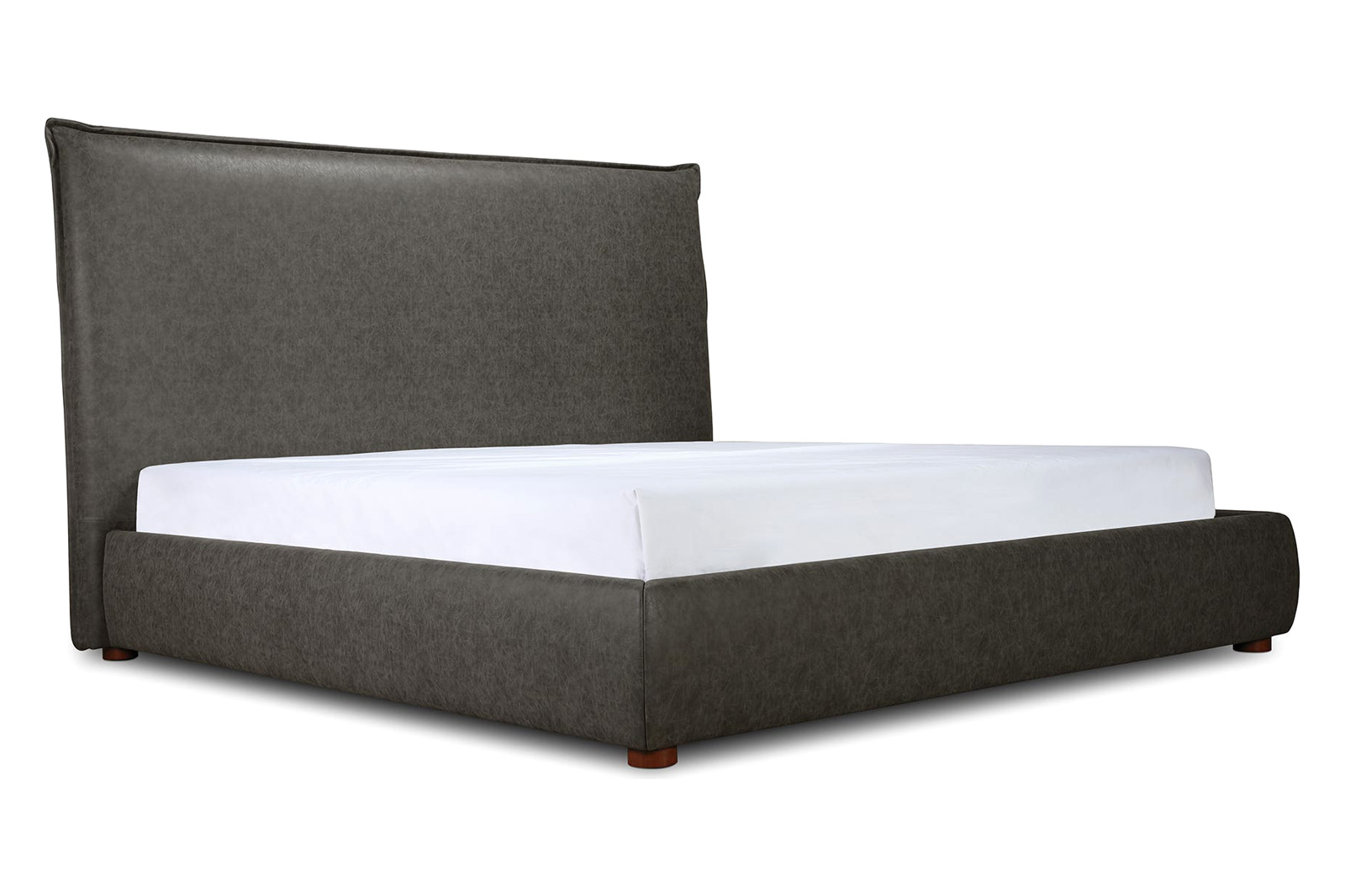 Moe's Luzon Bed Tall Headboard - Slate, Queen