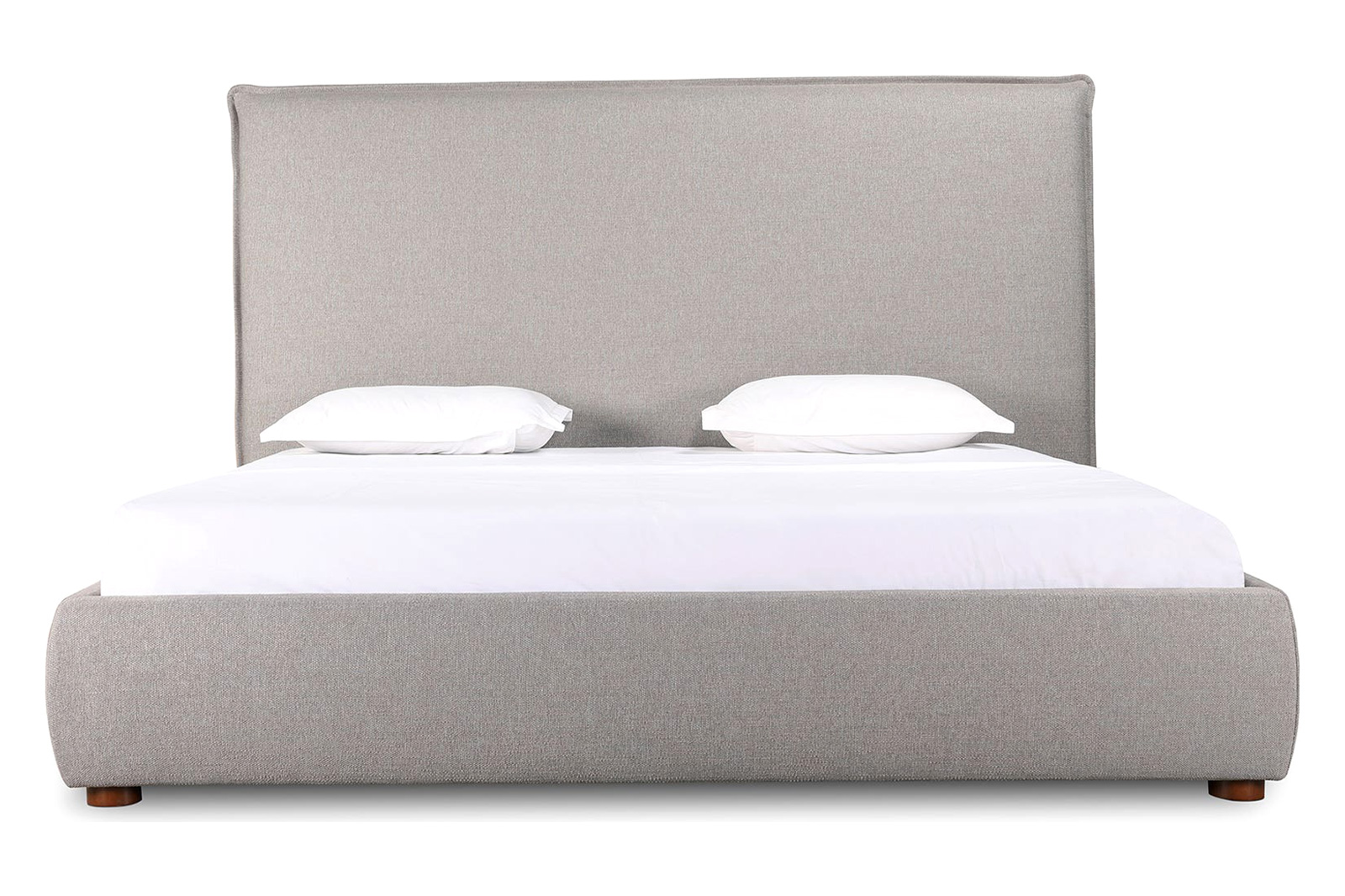 Moe's Luzon Bed Tall Headboard - Graystone, Queen