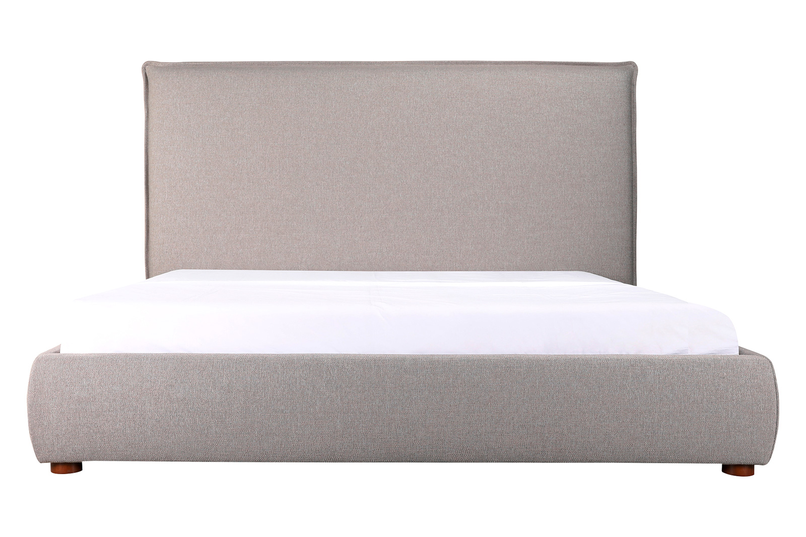 Moe's Luzon Bed Tall Headboard - Graystone, Queen