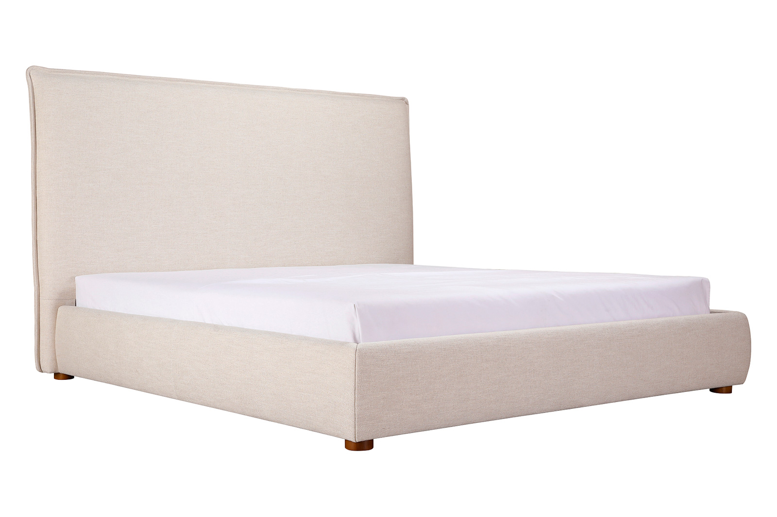 Moe's Luzon Bed Tall Headboard - Wheat, Queen