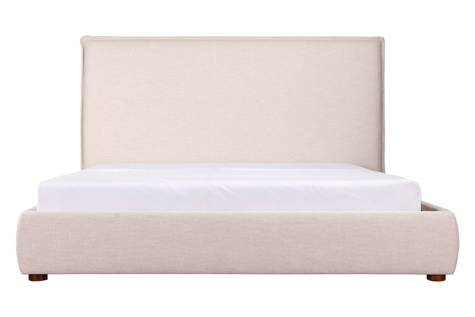 Moe's Luzon Bed Tall Headboard - Wheat, Queen