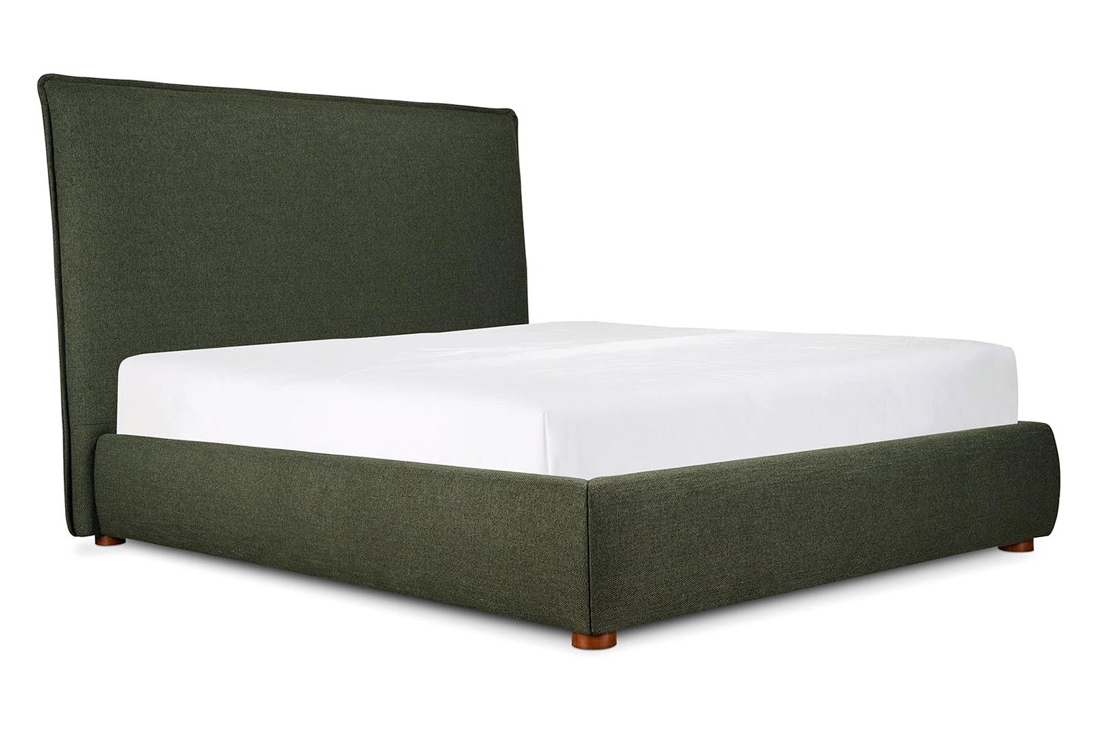 Moe's Luzon Bed Tall Headboard - Deep Forest, King