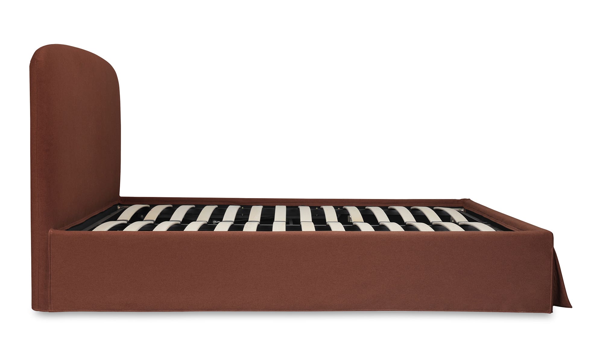 Moe's Joan Contemporary Queen Size Storage Bed - Rust