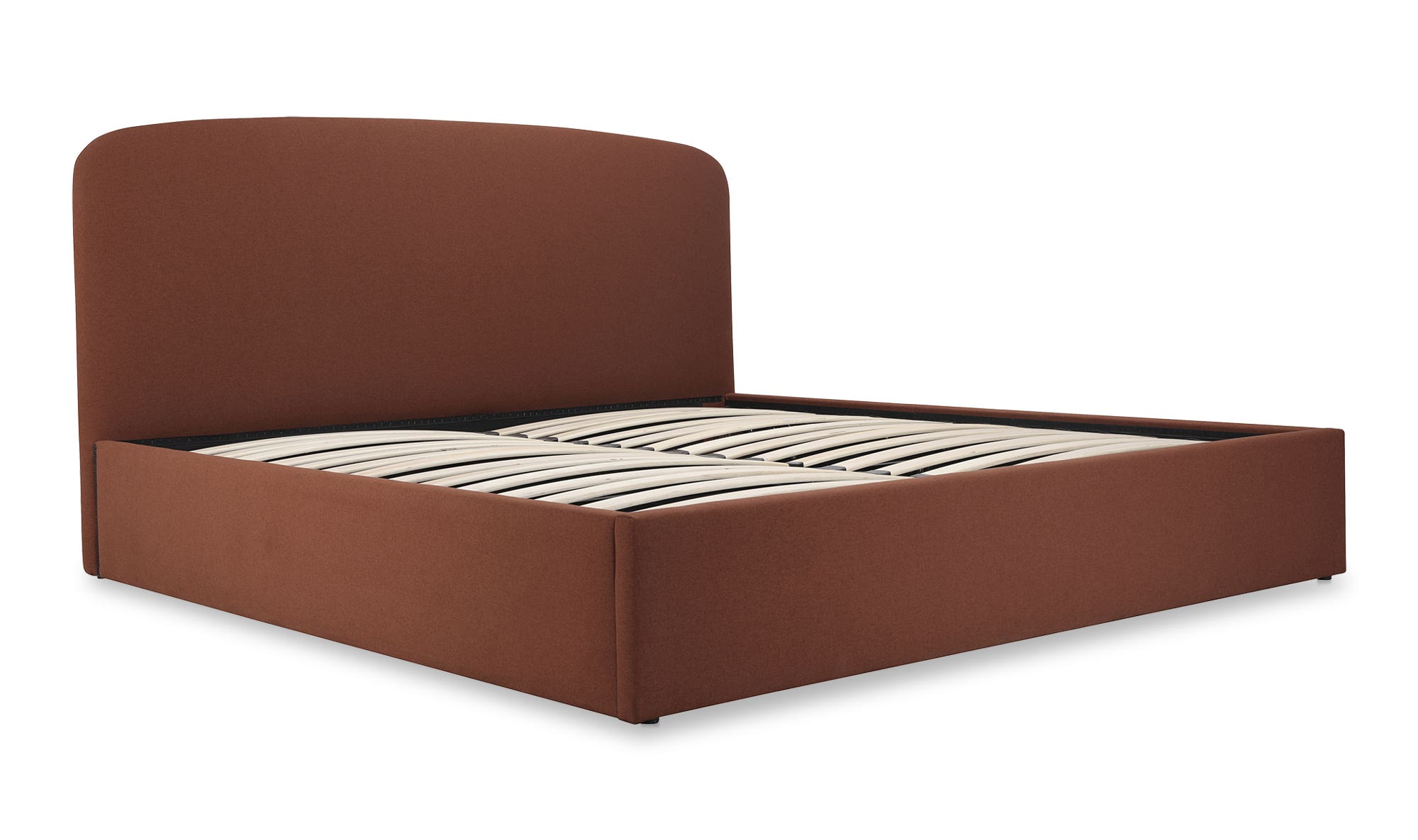 Moe's Joan Contemporary Queen Size Storage Bed - Rust