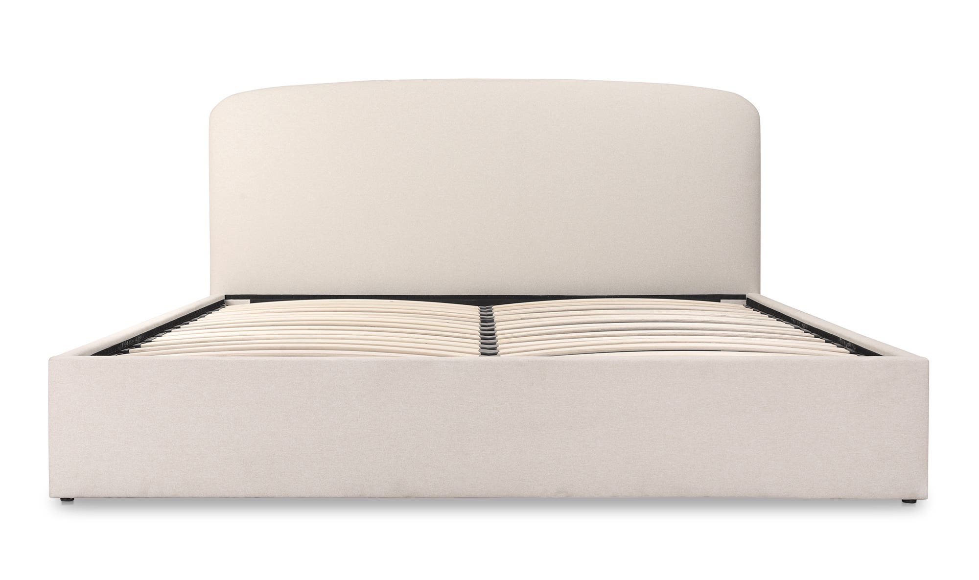 Moe's Joan Contemporary Queen Size Storage Bed - Cream