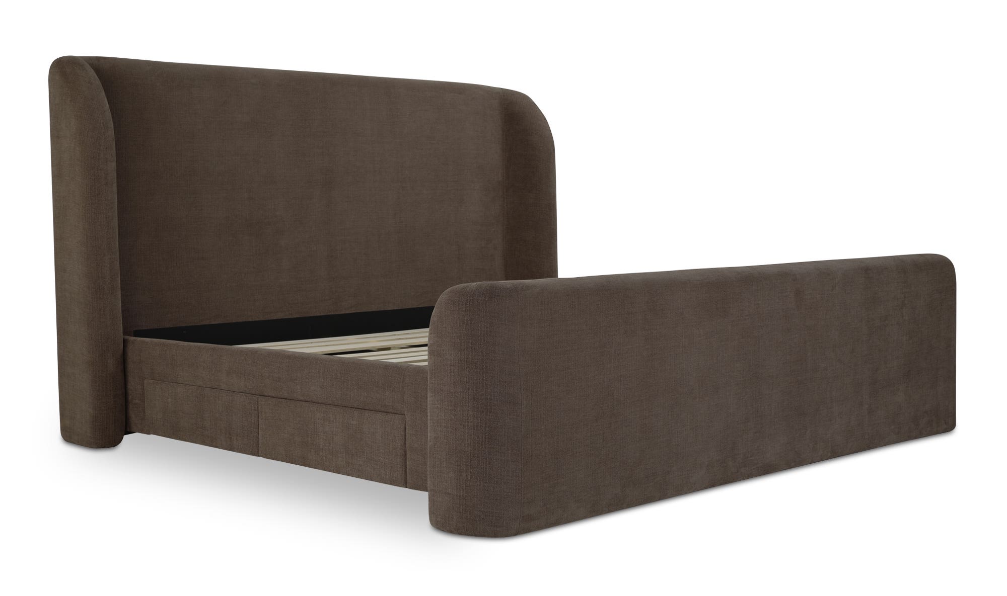 Moe's Sophia Contemporary Queen Size Bed - Brown