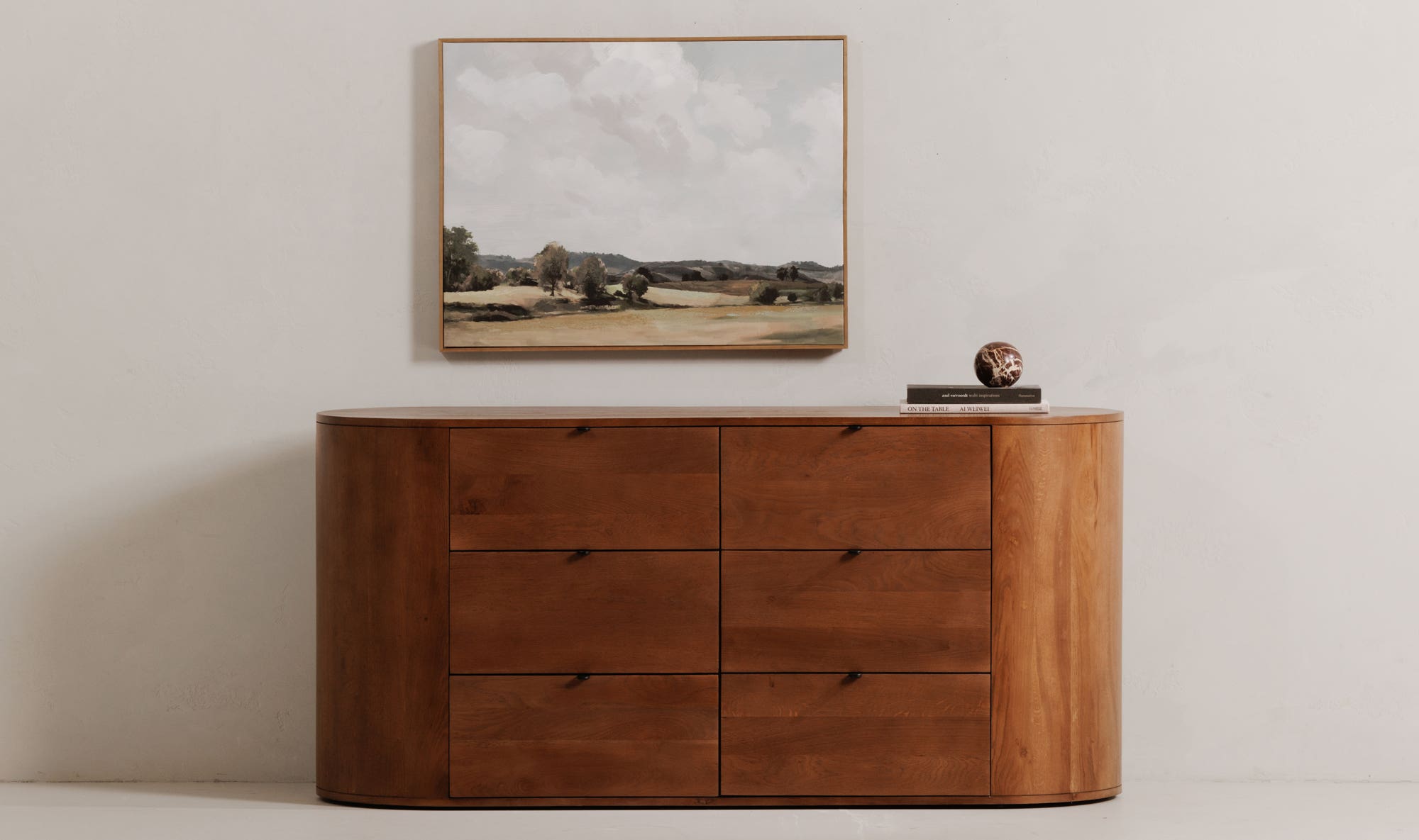 Moe's™ Theo Scandinavian 6 Drawers Dresser - Brown