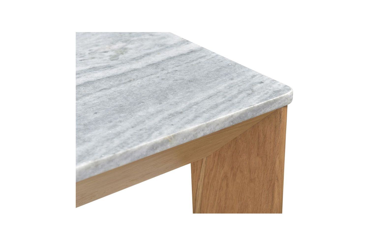 Moe's Angle Contemporary Marble Rectangular Dining Table - Gray, Small