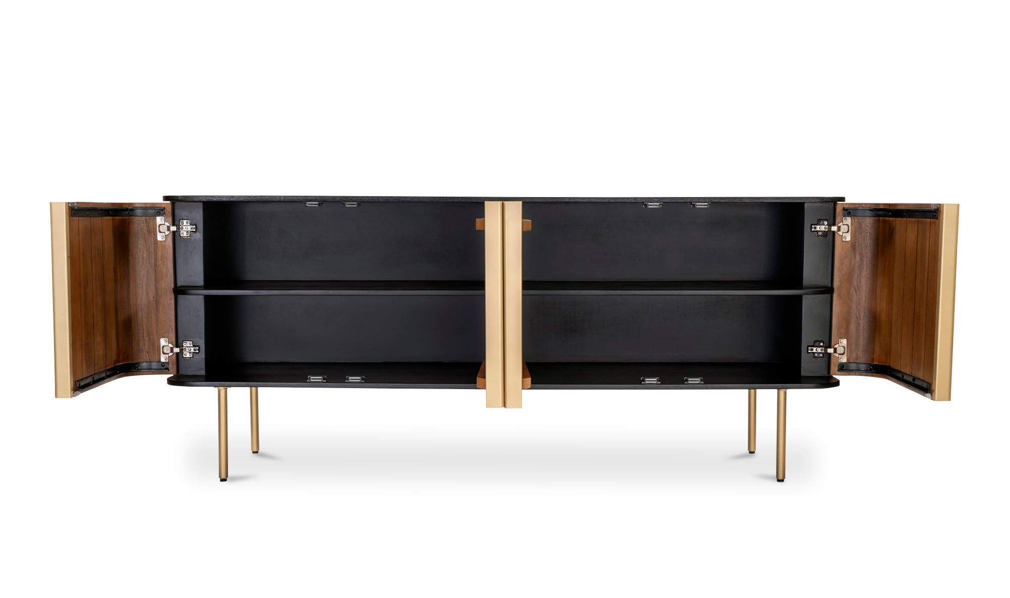 Moe's - Dionne Art Deco Sideboard in Brass