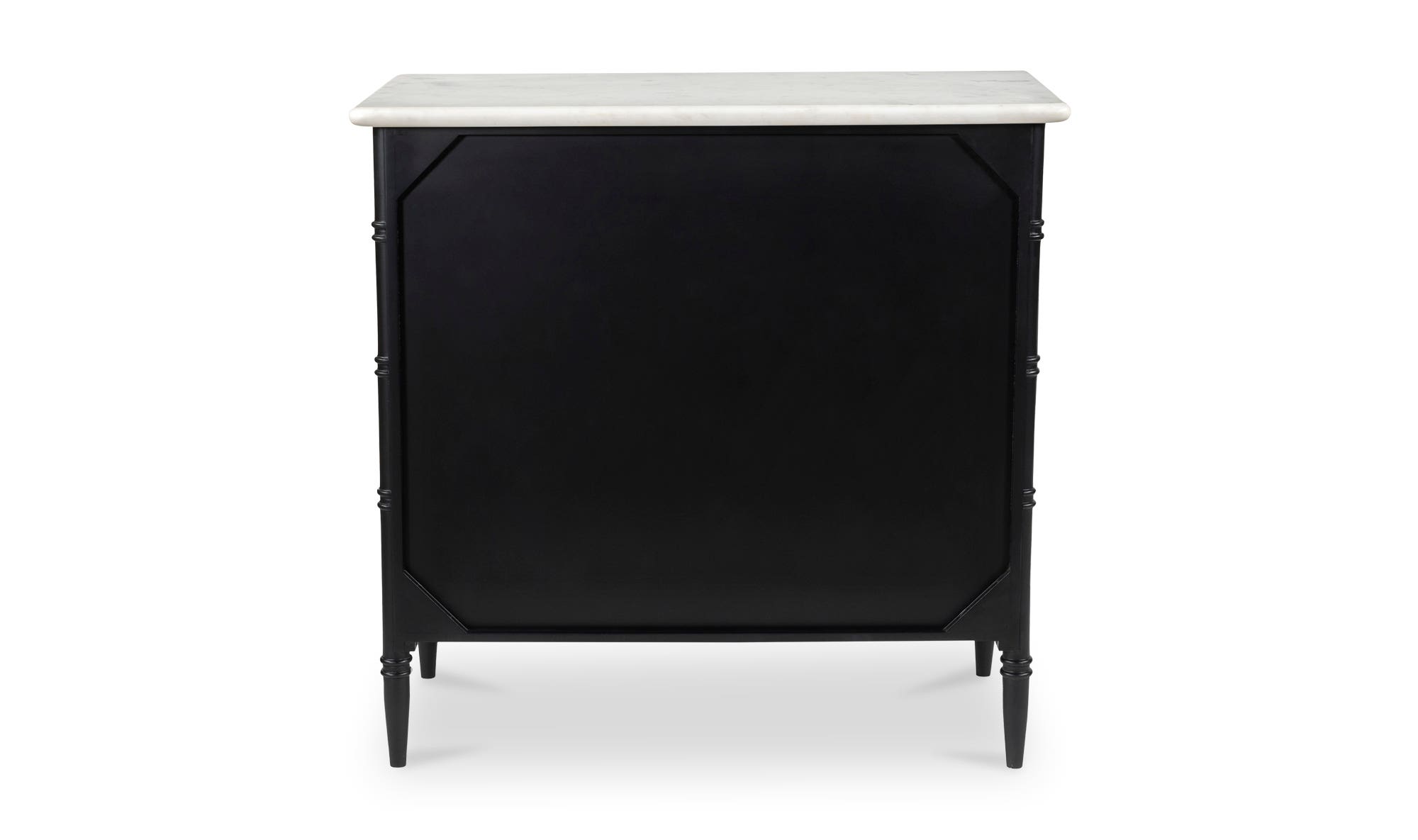 Moe's - Eleanor Rustic 5 Drawers Chest in Black