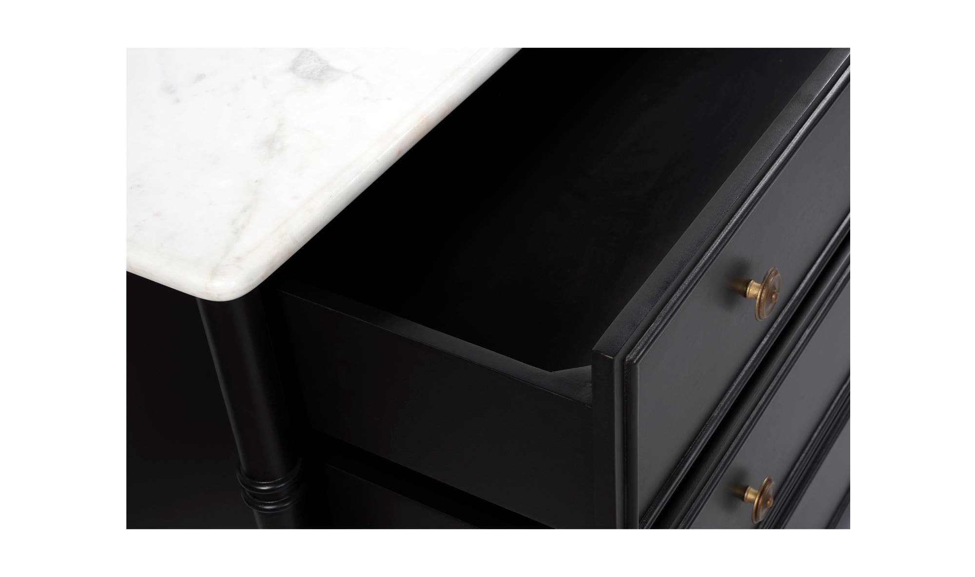 Moe's - Eleanor Rustic 6 Drawers Dresser in Black