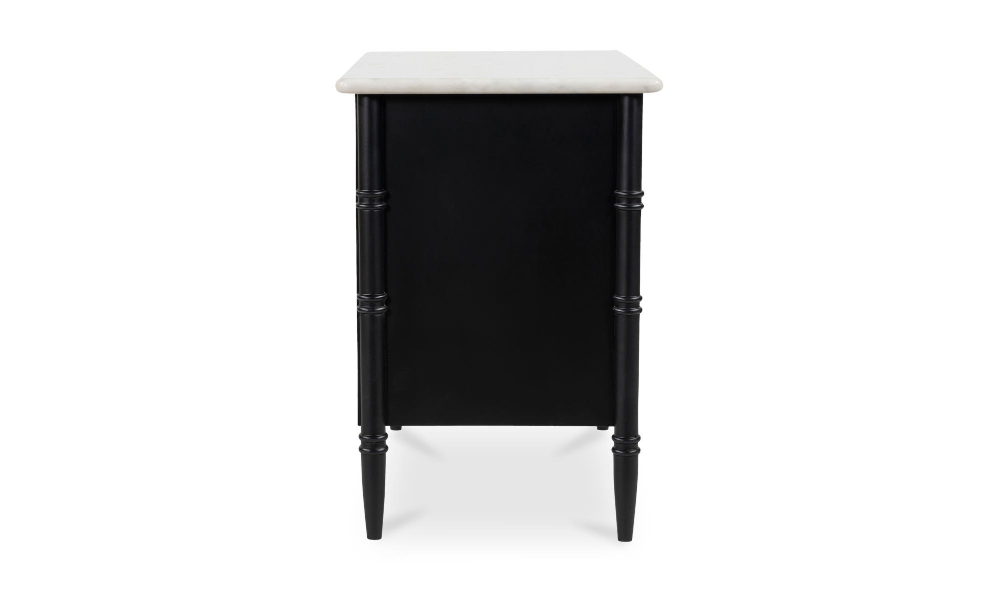 Moe's - Eleanor Rustic 1 Drawer Nightstand in Black