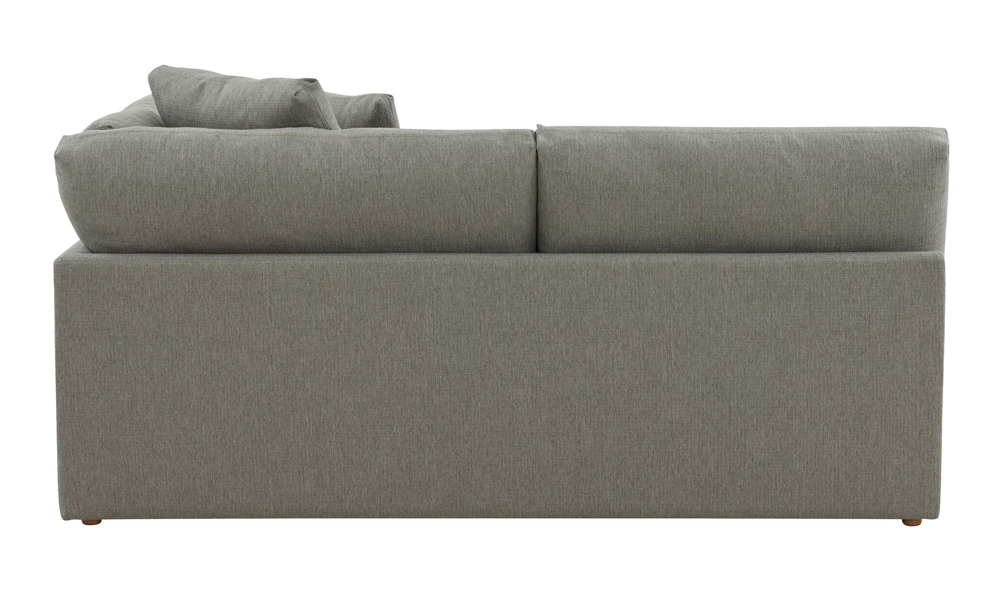 Moe's Malin Modern One Arm Right Facing Sofa - Gray