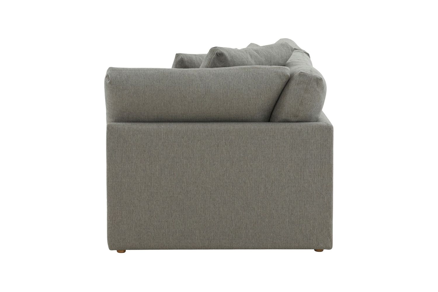 Moe's Malin Modern One Arm Right Facing Sofa - Gray