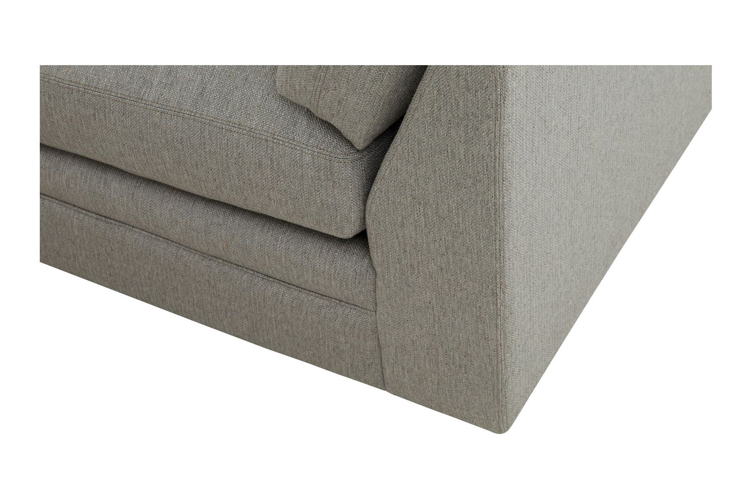 Moe's Malin Modern One Arm Right Facing Sofa - Gray