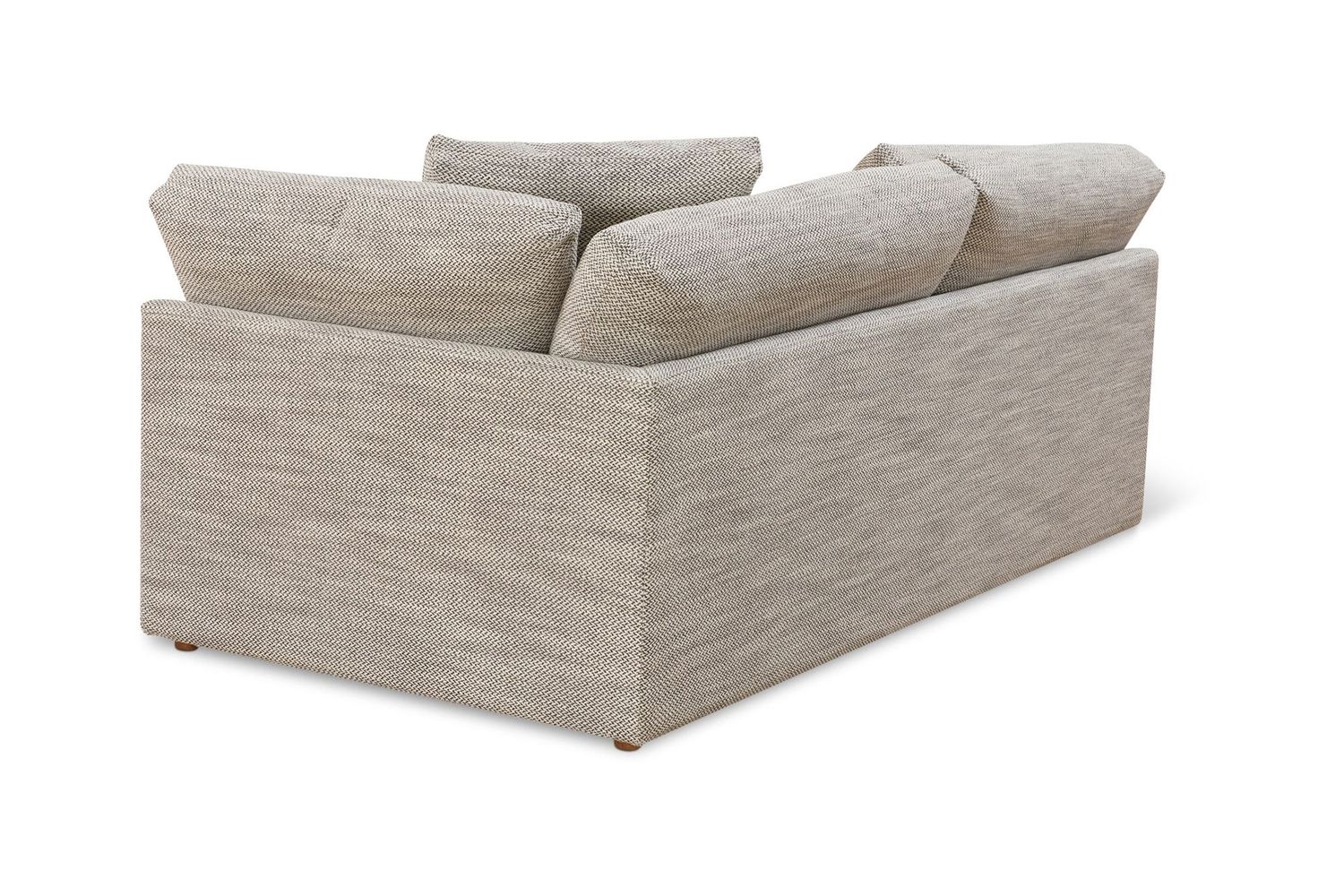 Moe's Malin Modern One Arm Left Facing Sofa - Light Gray