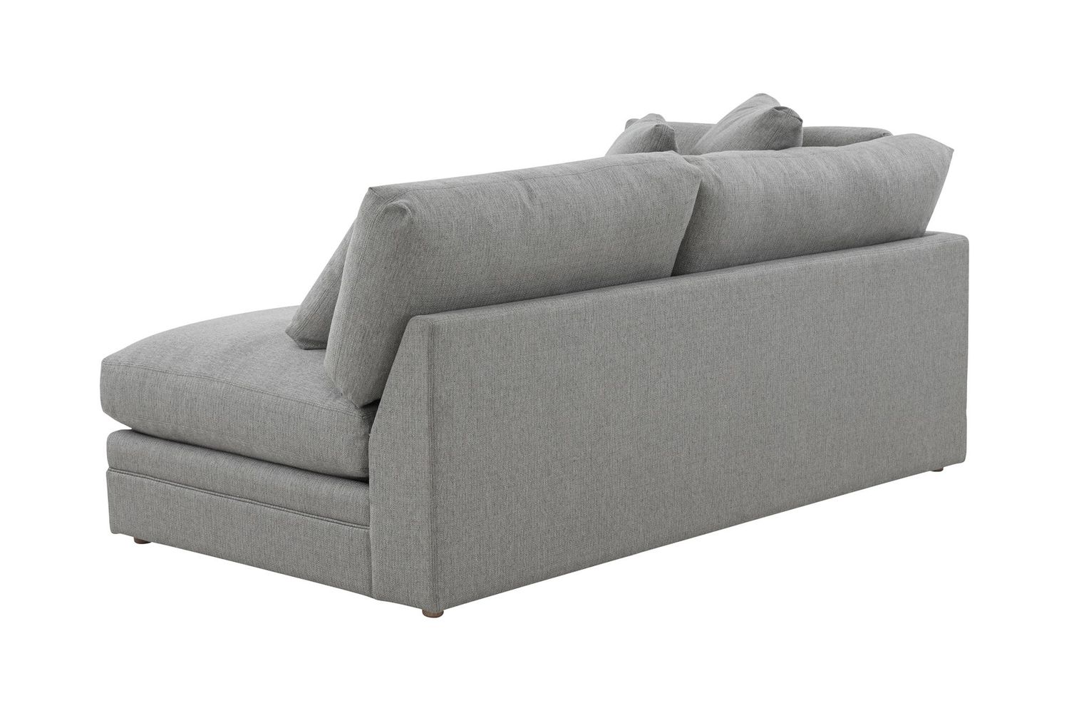 Moe's Malin Modern One Arm Left Facing Sofa - Gray