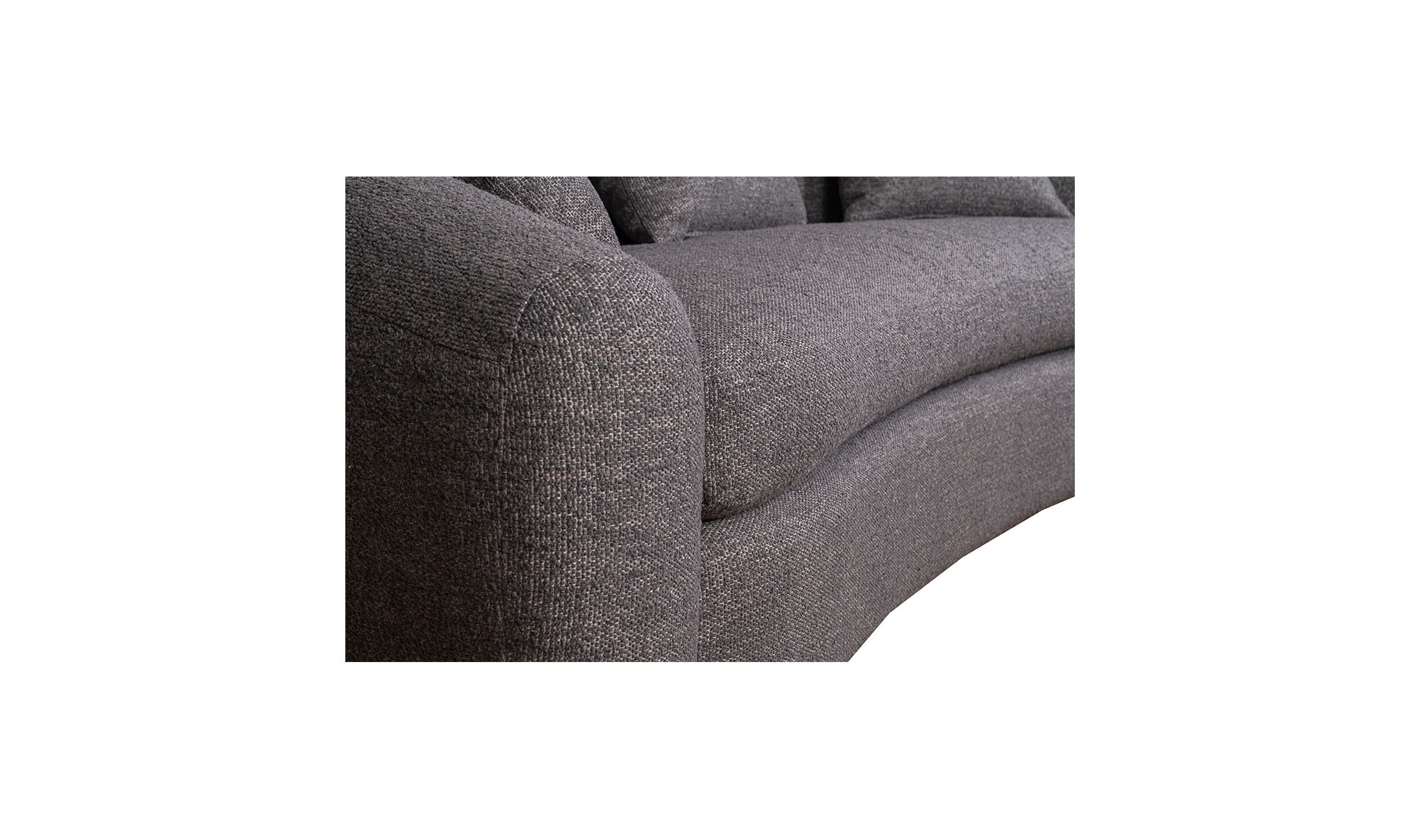 Moe's Oceana Modern 3 Seater Sofa - Storm Cloud