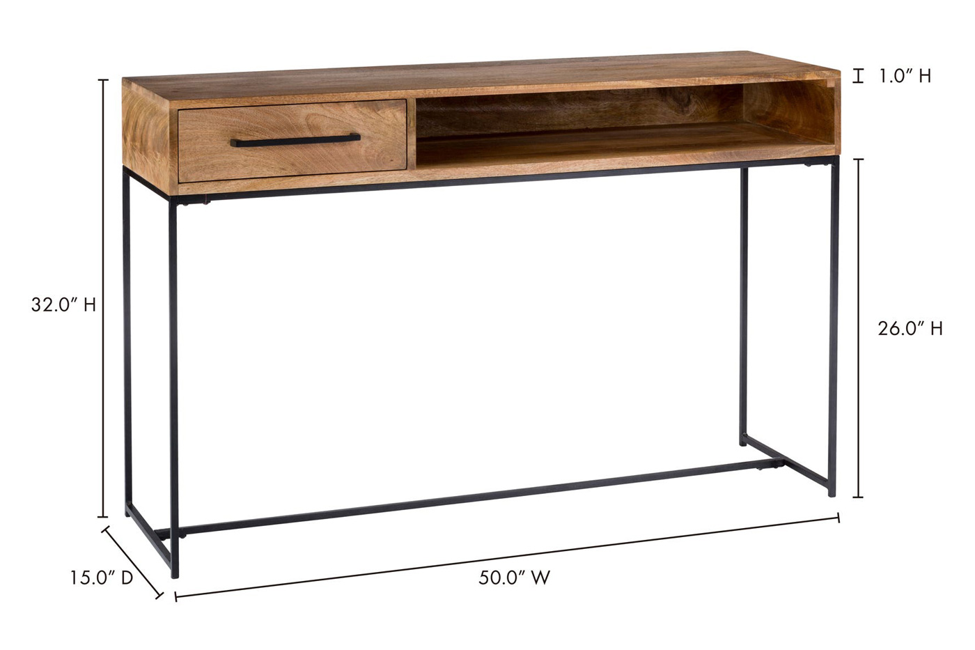 Moe's - Colvin Console Table in Brown