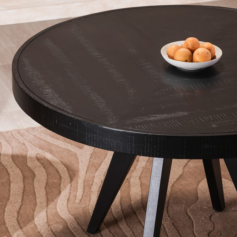 Moe's Parq Round Dining Table - Black, 48"