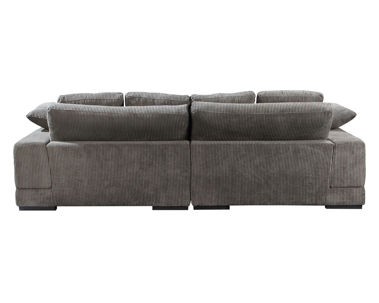 Moe's Plunge Sectional - Dark Gray