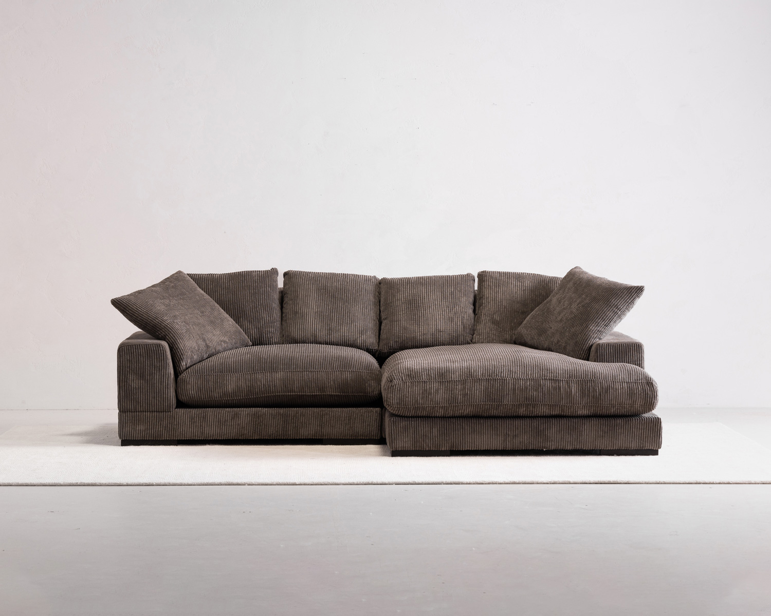 Moe's Plunge Sectional - Dark Gray