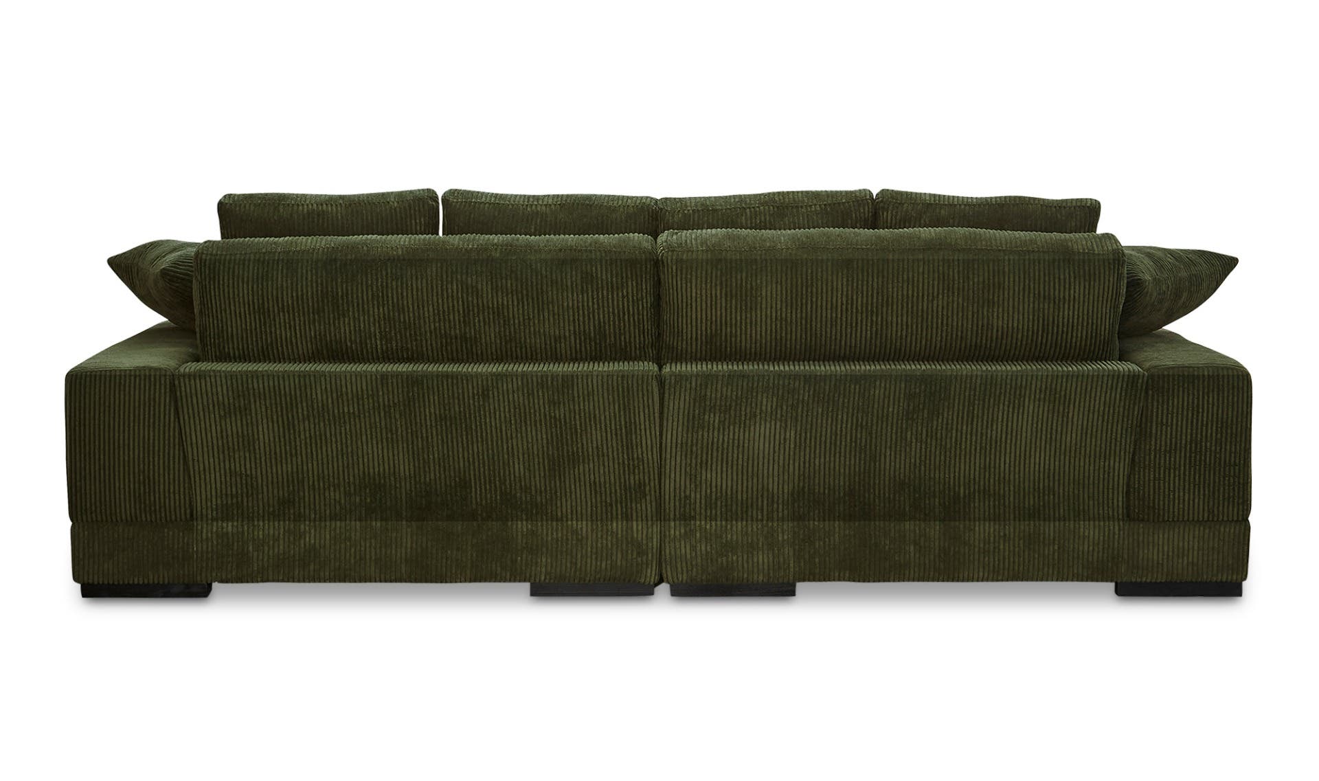 Moe's Plunge Contemporary Sectional - Dark Green