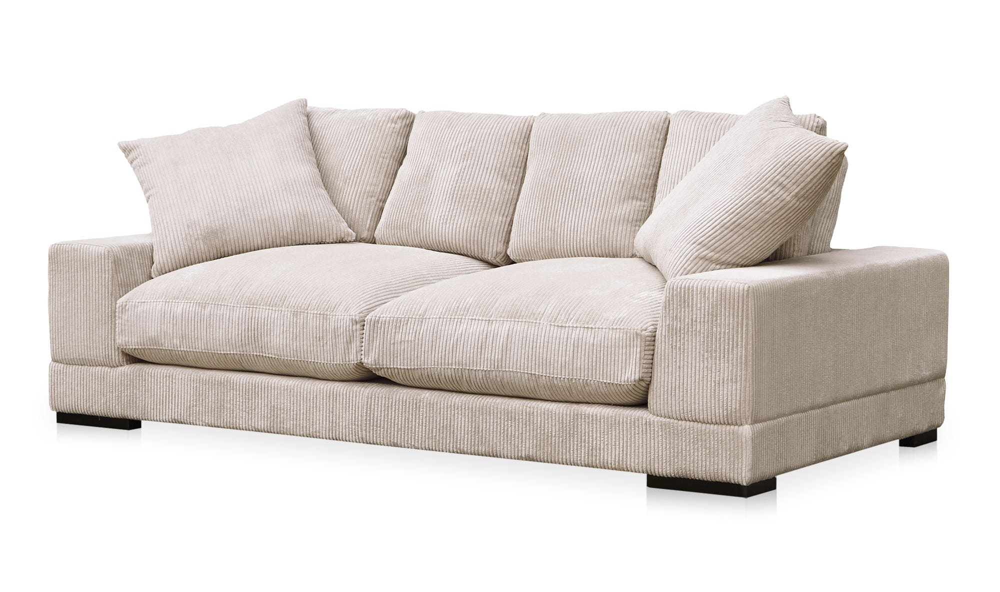 Moe's Plunge Contemporary Sofa - Cappuccino