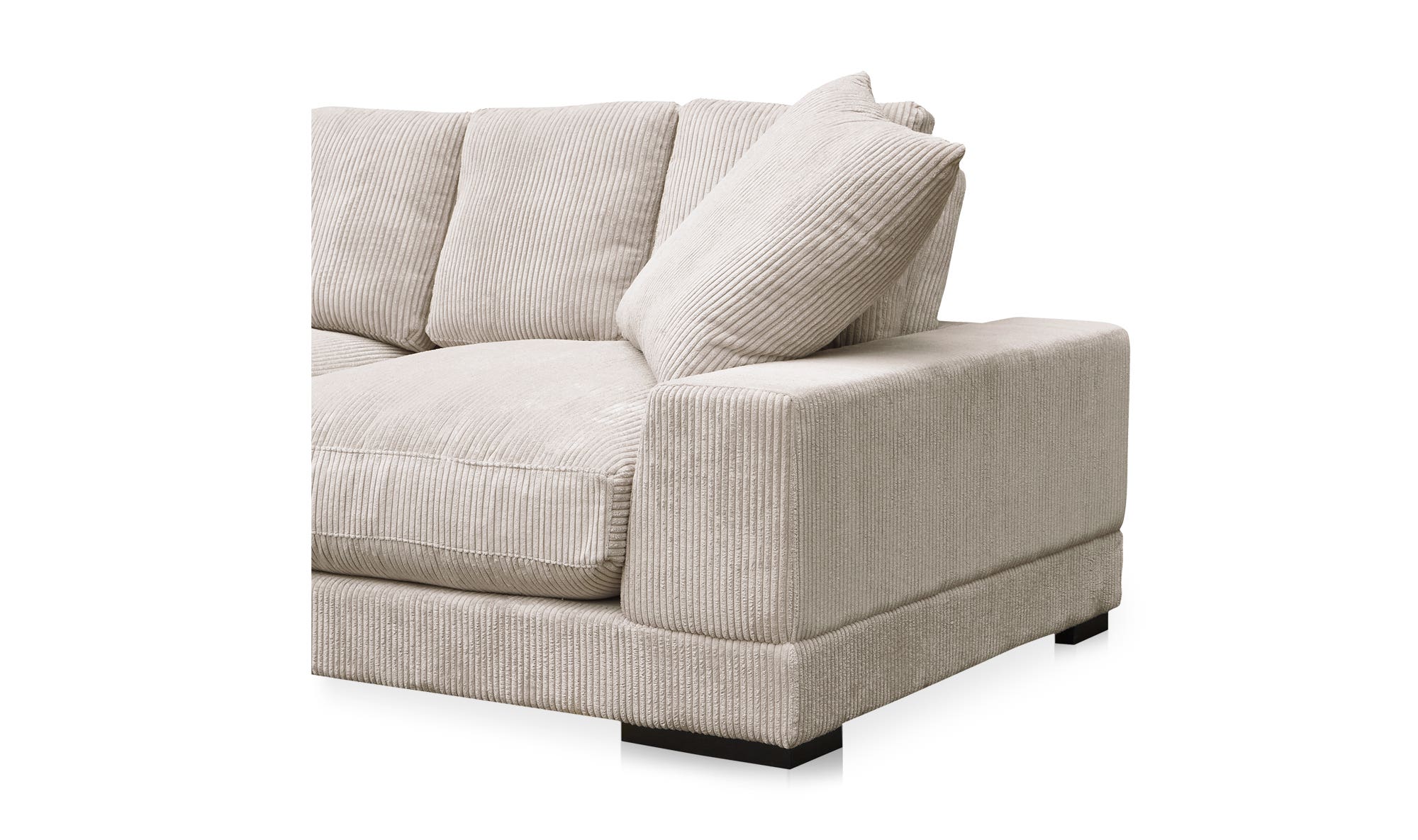 Moe's Plunge Contemporary Sofa - Cappuccino