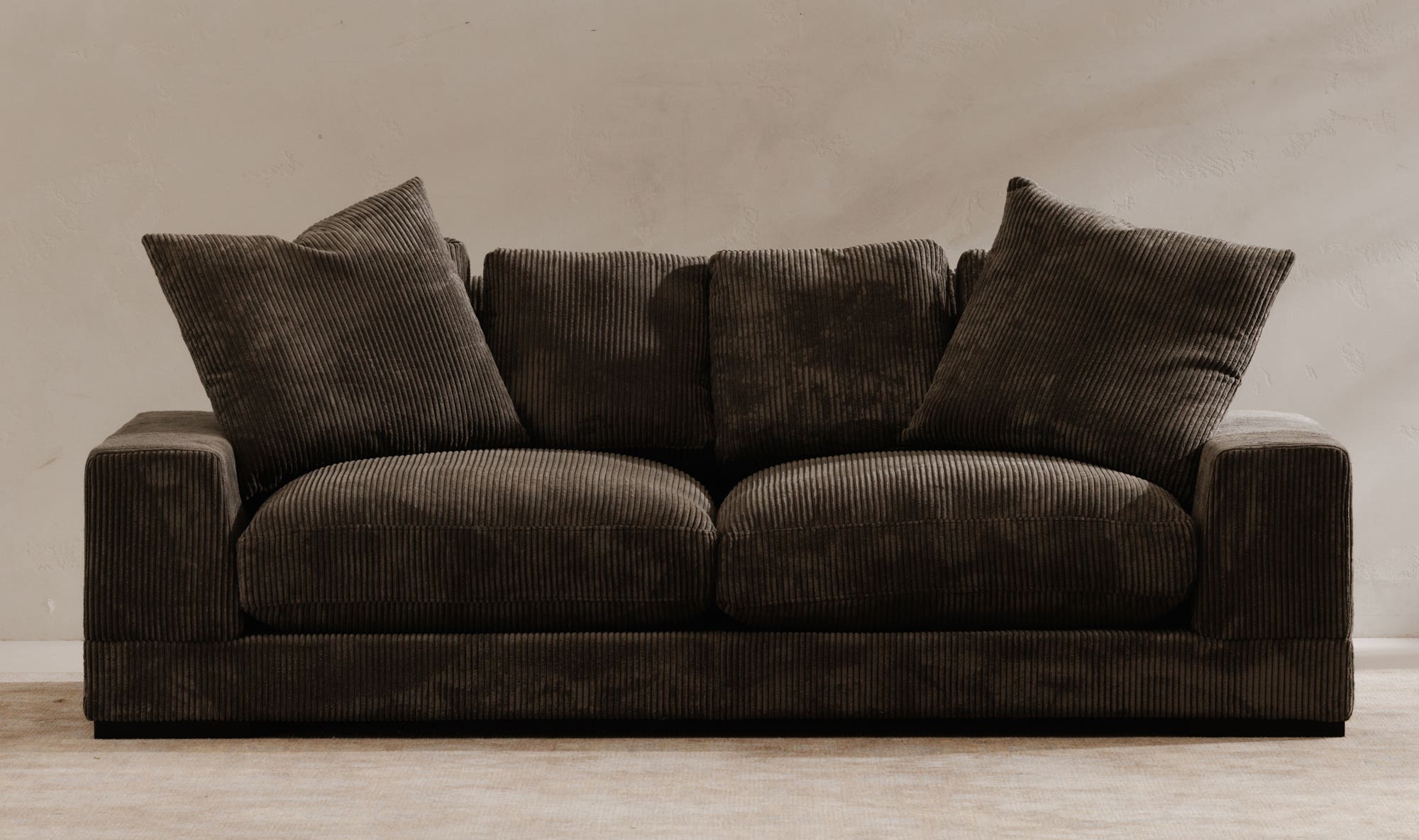 Moe's Plunge Contemporary Sofa - Charcoal