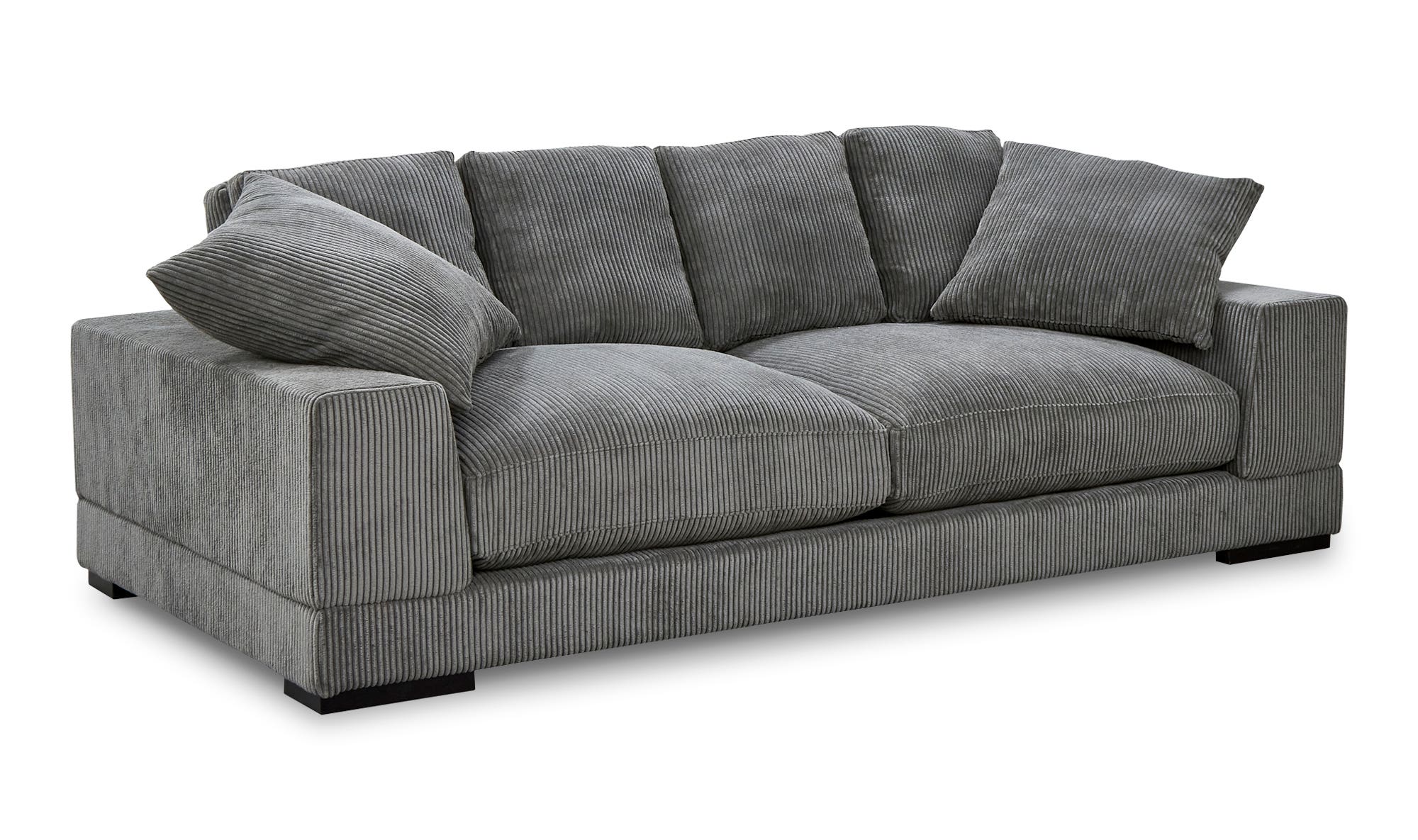 Moe's Plunge Contemporary Sofa - Charcoal