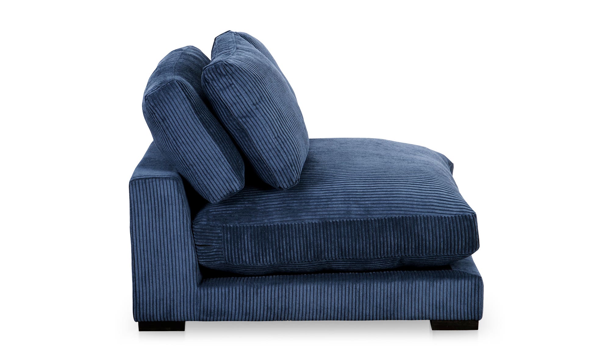 Moe's Plunge Contemporary Slipper Chair - Navy