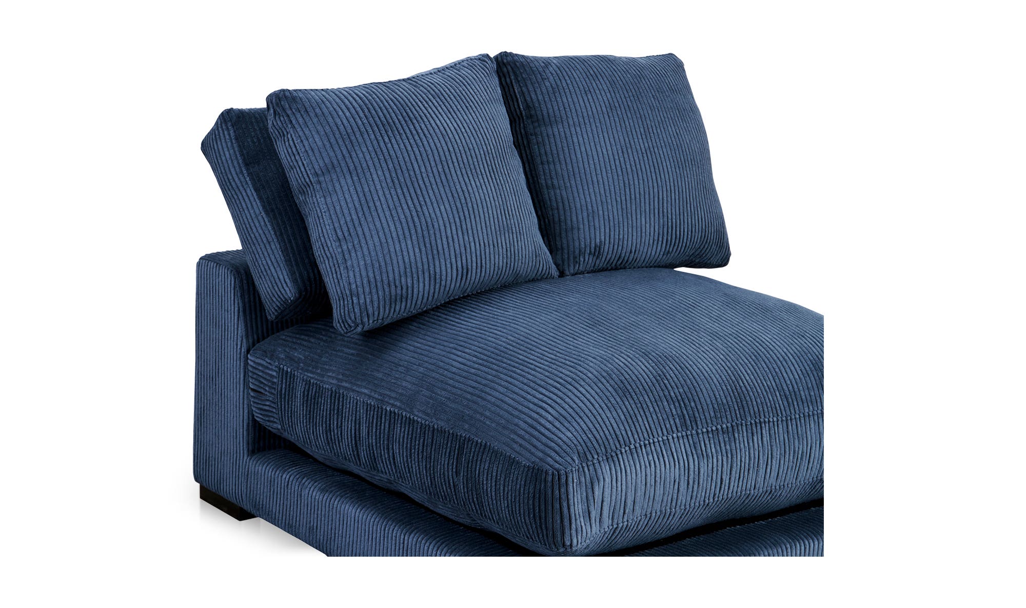 Moe's Plunge Contemporary Slipper Chair - Navy