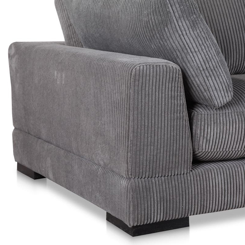 Moe's Tumble Corner Chair - Dark Gray