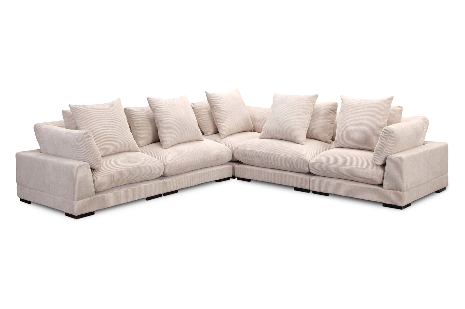 Moe's Tumble Classic L Modular Sectional - Cappuccino