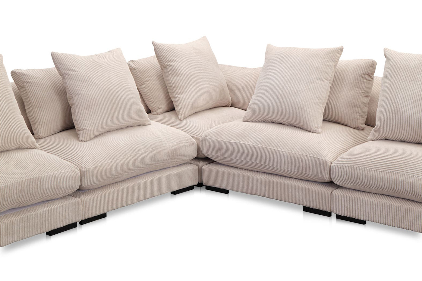 Moe's Tumble Classic L Modular Sectional - Cappuccino