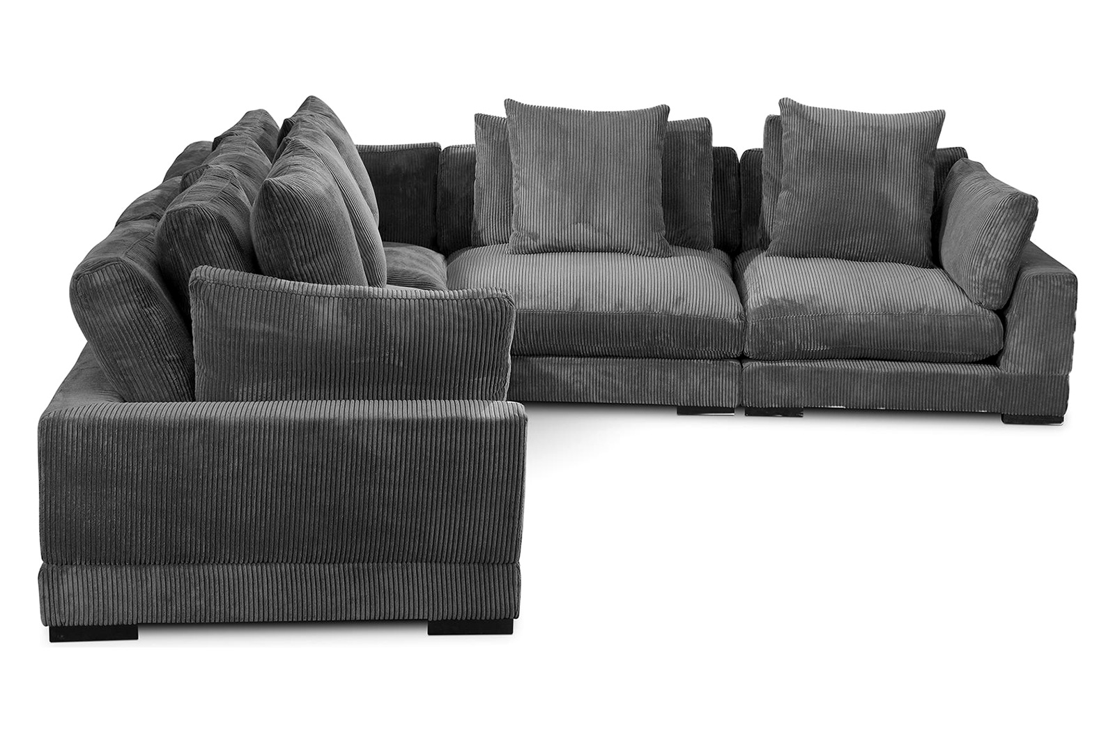 Moe's Tumble Classic L Modular Sectional - Dark Gray