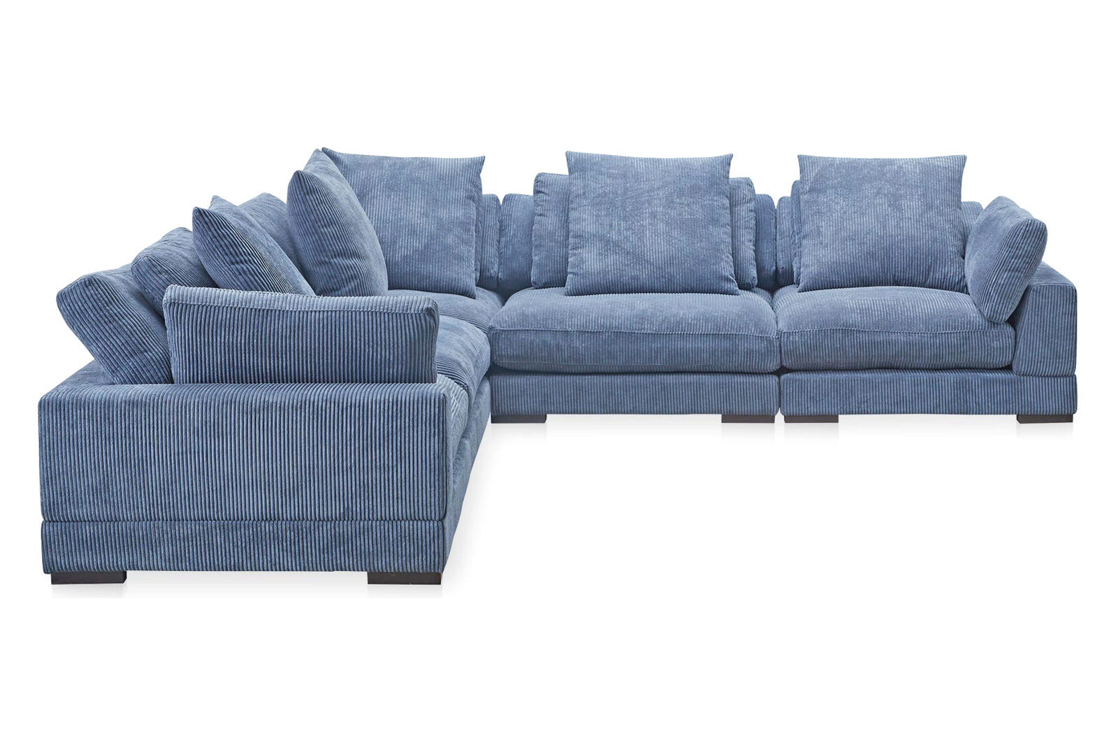 Moe's Tumble Classic L Modular Sectional - Ultra Blue