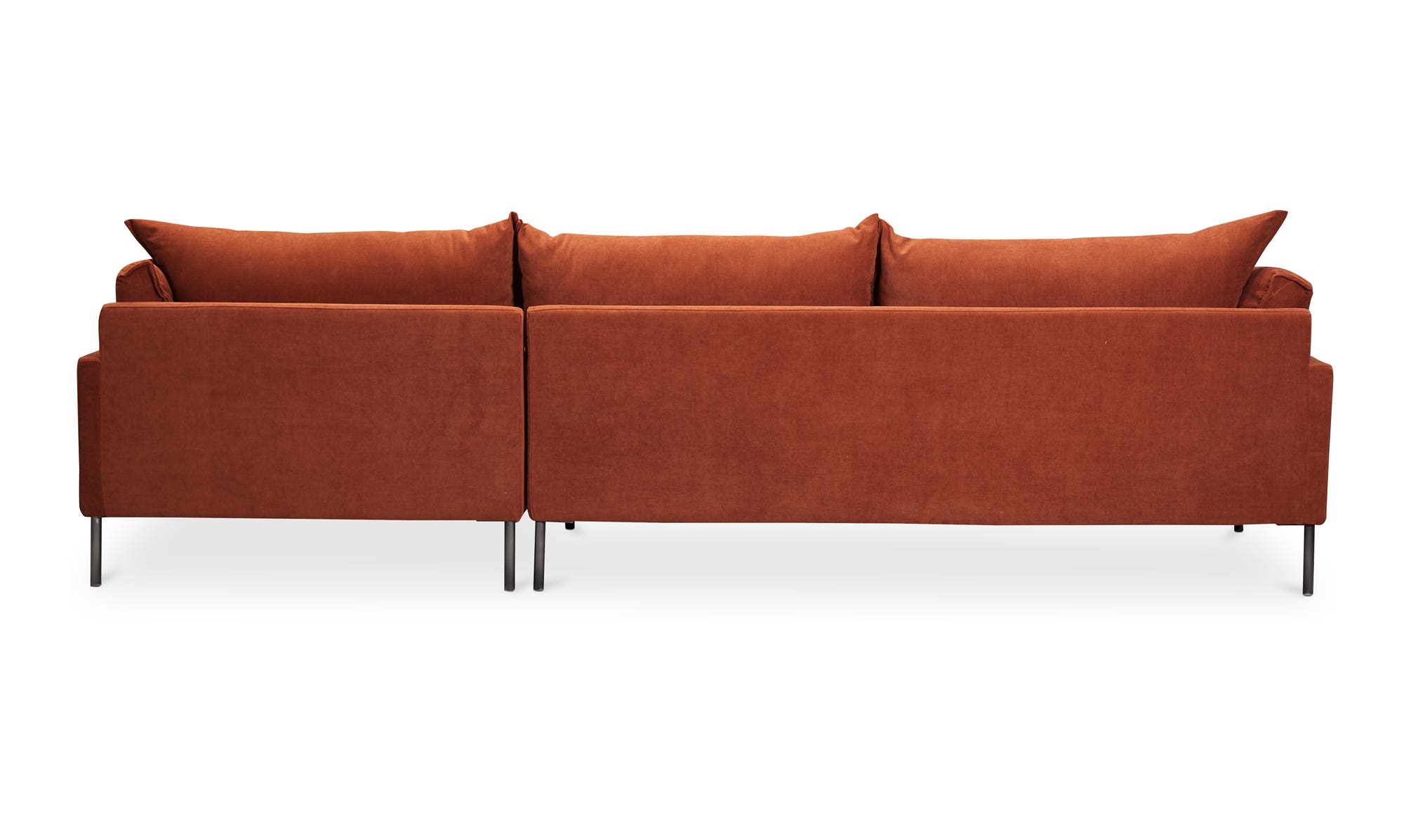 Moe's Jamara Scandinavian Right Facing Sectional - Burnt Auburn