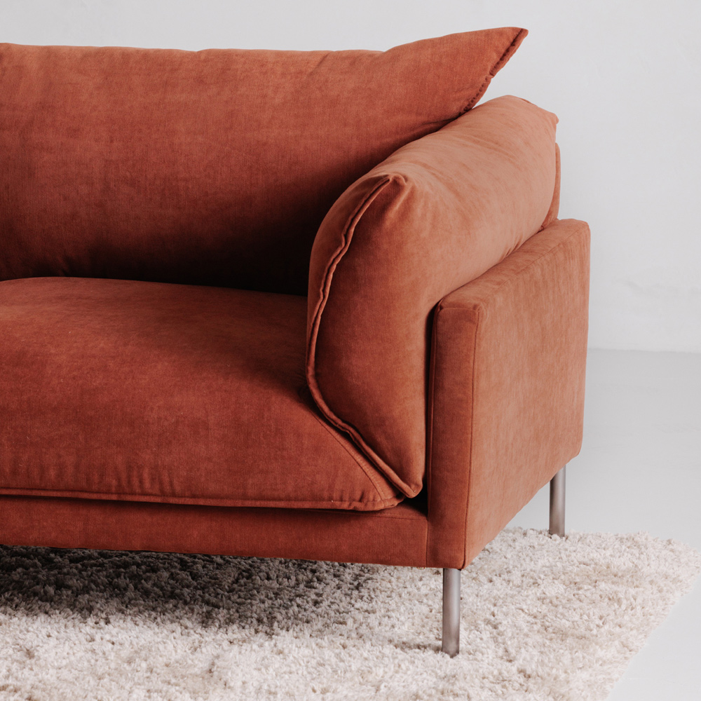 Moe's - Jamara Sofa in Orange