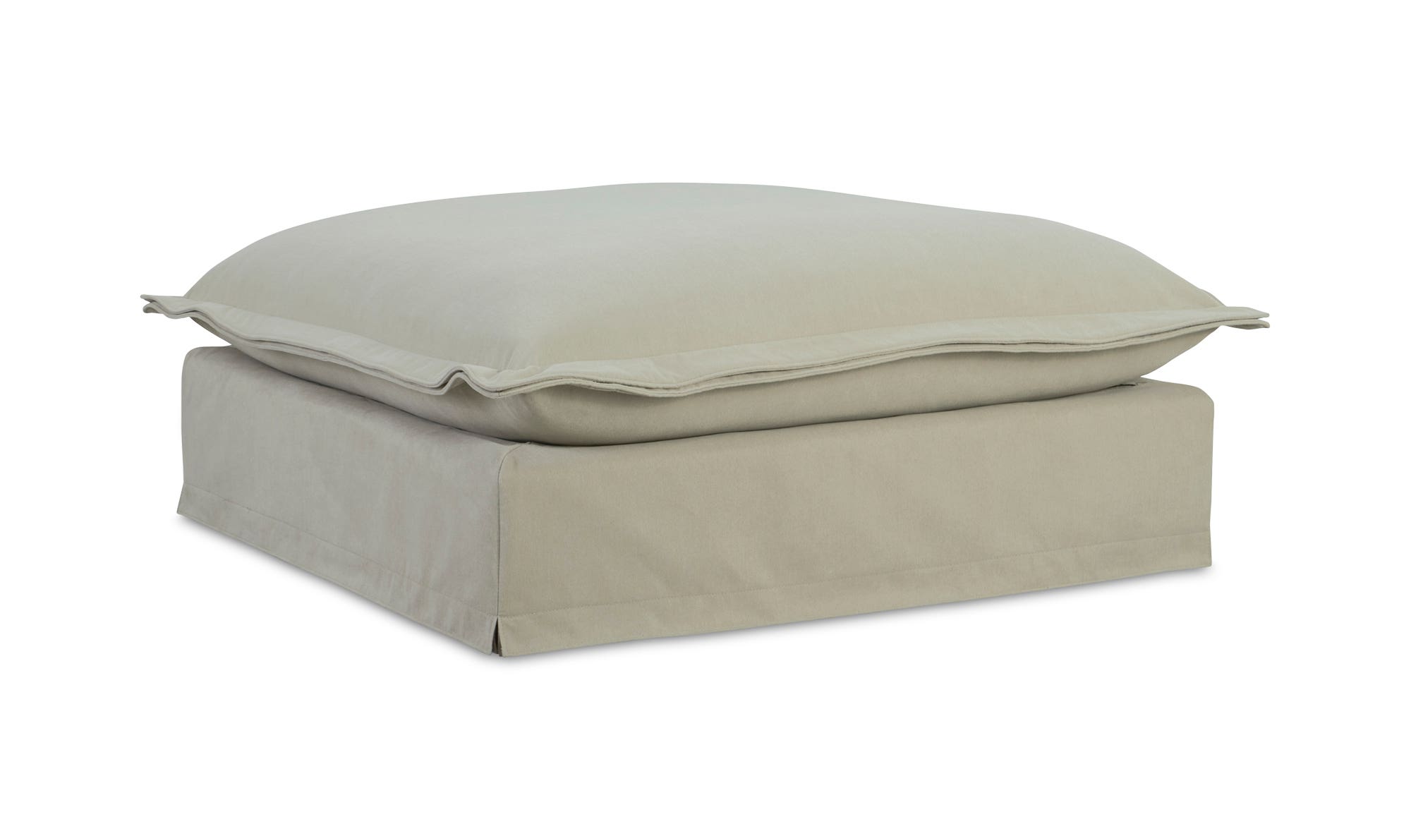 Moe's Olivia Rustic Ottoman - Sand