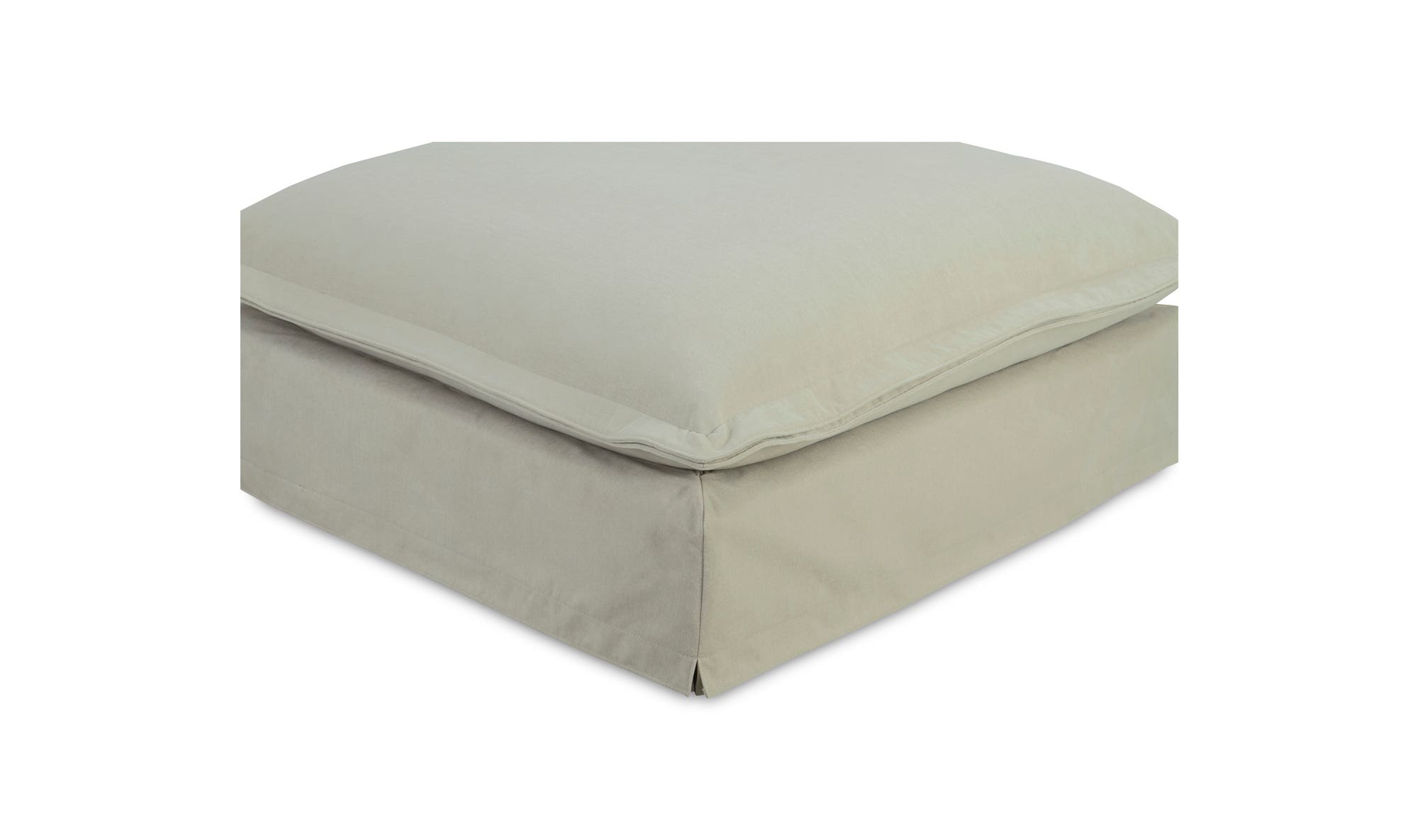 Moe's Olivia Rustic Ottoman - Sand