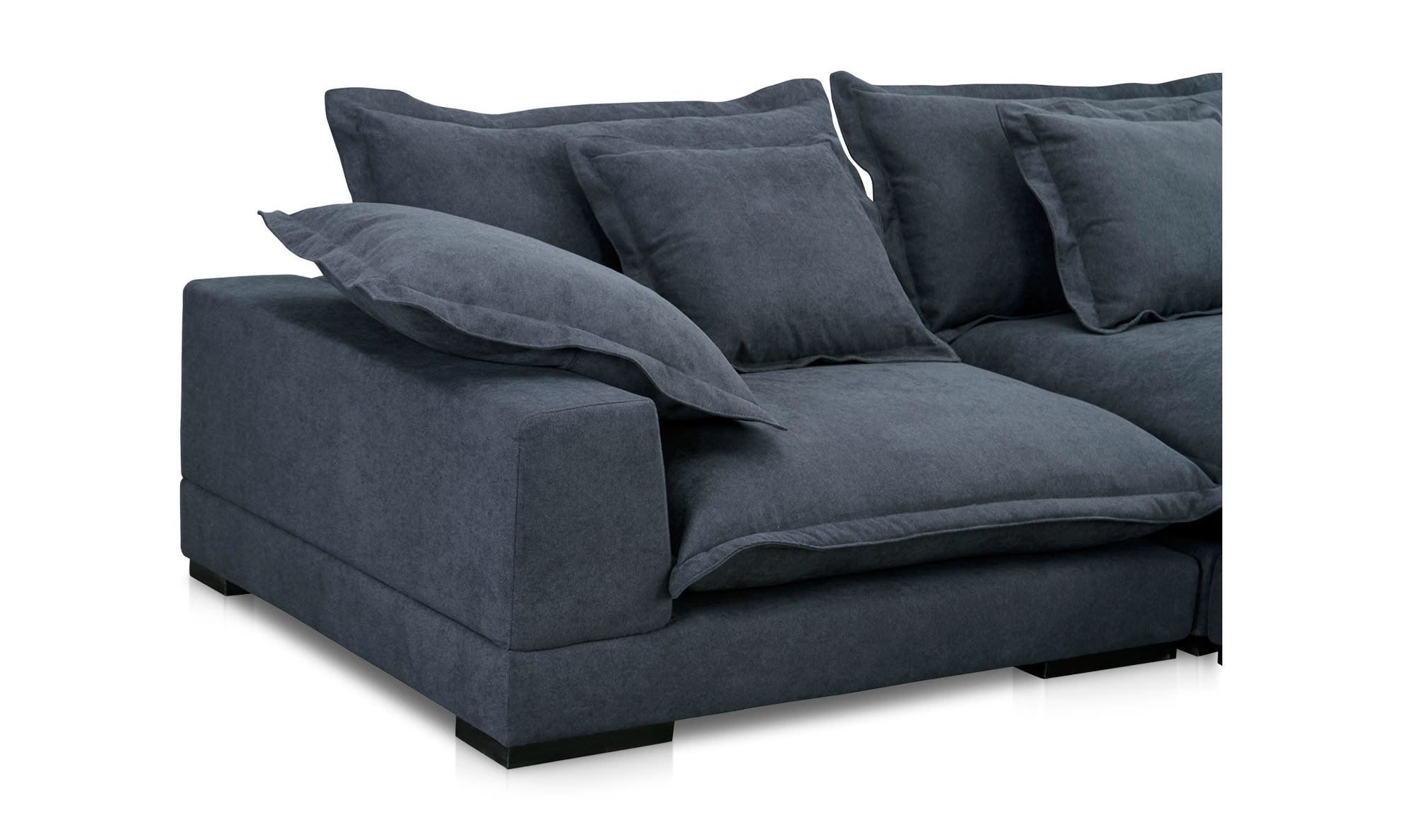 Moe's Daydream Contemporary Sectional - Slate Blue