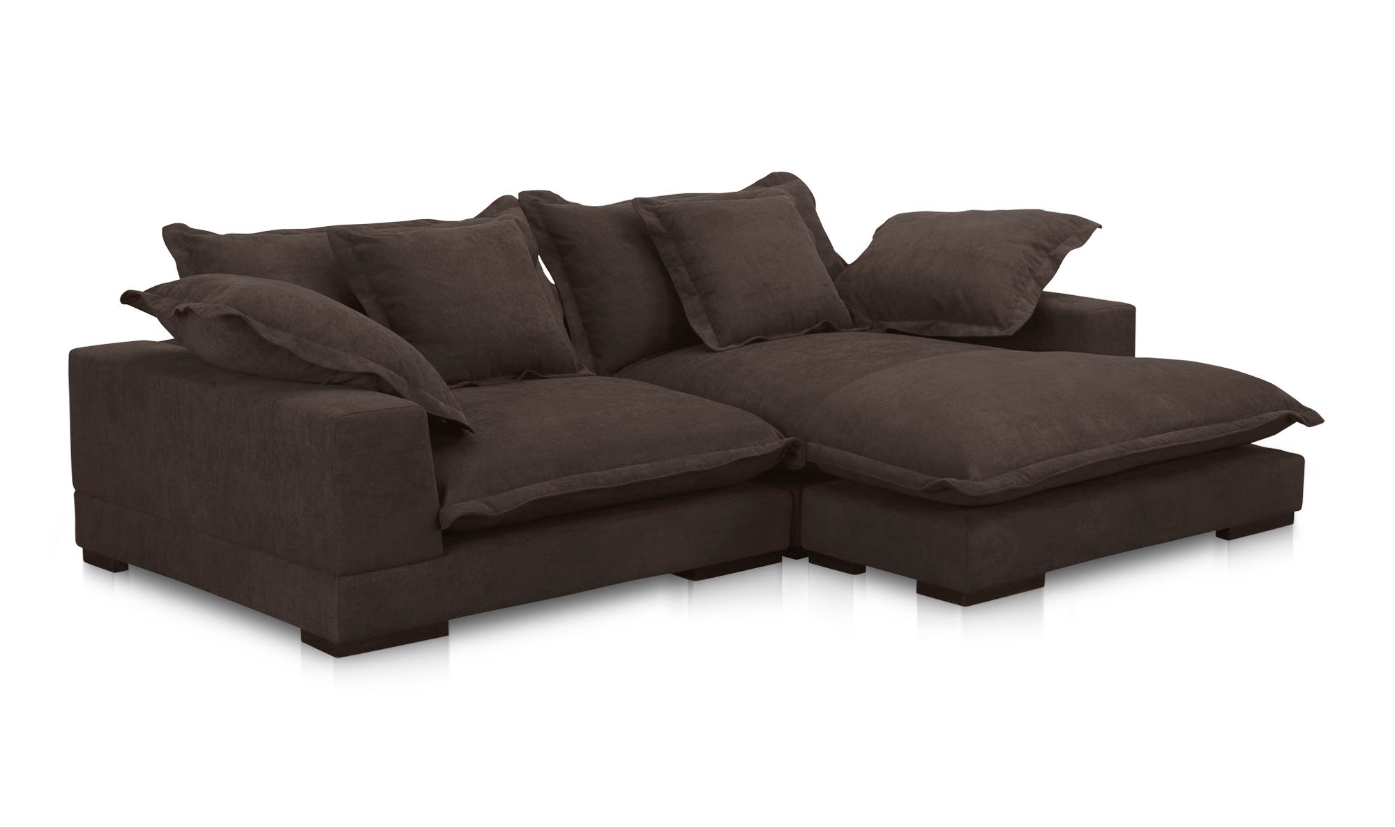 Moe's Daydream Contemporary Sectional - Dark Brown