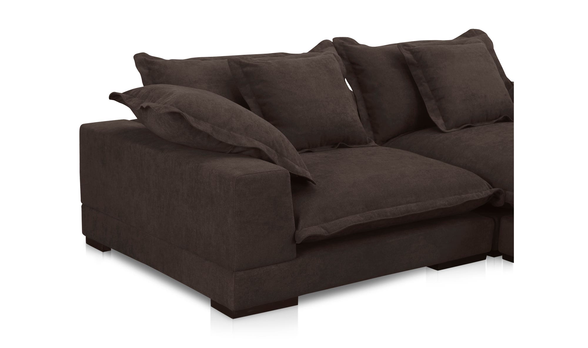 Moe's Daydream Contemporary Sectional - Dark Brown