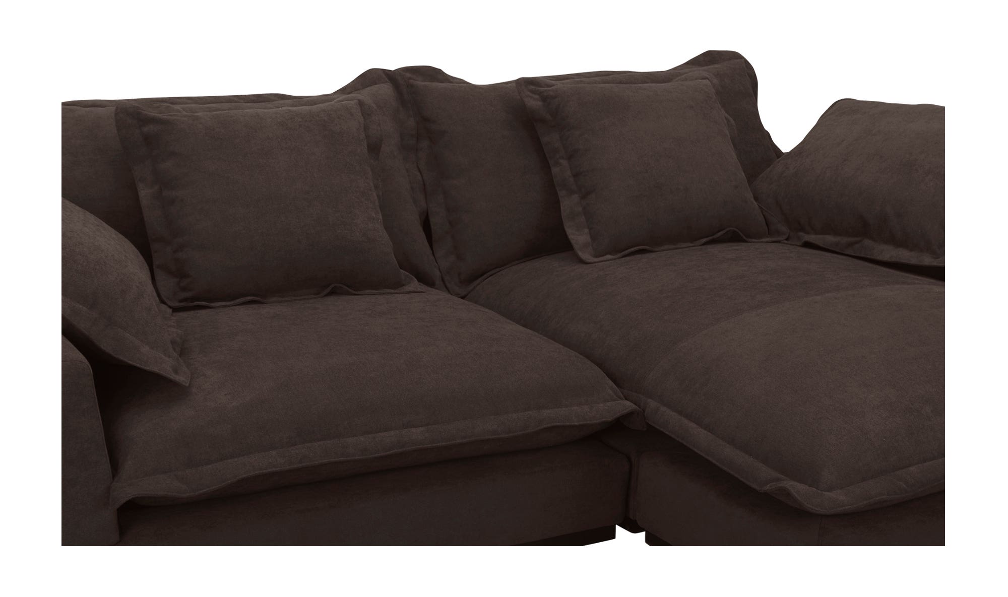 Moe's Daydream Contemporary Sectional - Dark Brown