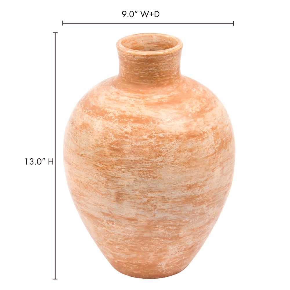 Moe's Dos Vase - Beige, Small